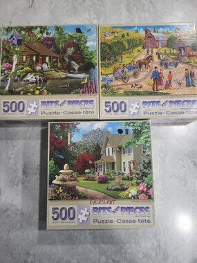 Lot of 3 Bits & Pieces Puzzles